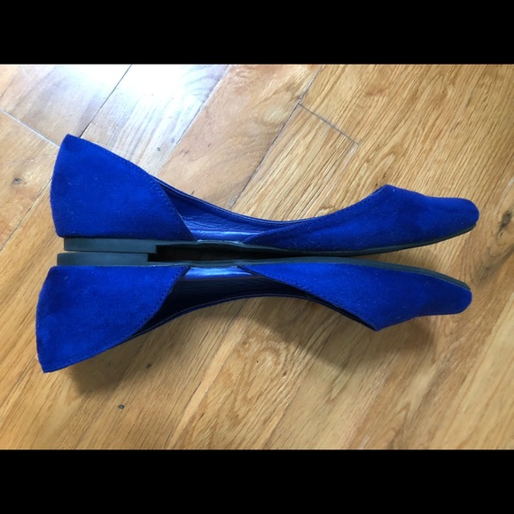 American Eagle D’orsay Flats Royal Blue - Picture 2 of 3
